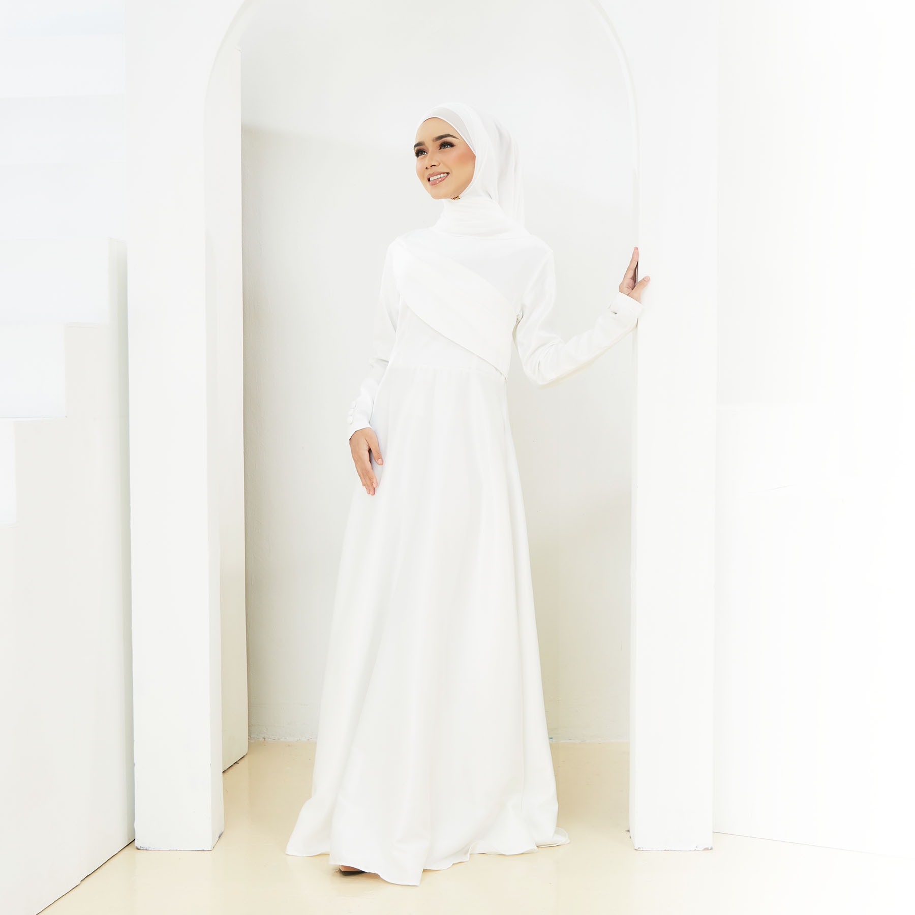 Aryna Dress White